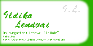 ildiko lendvai business card